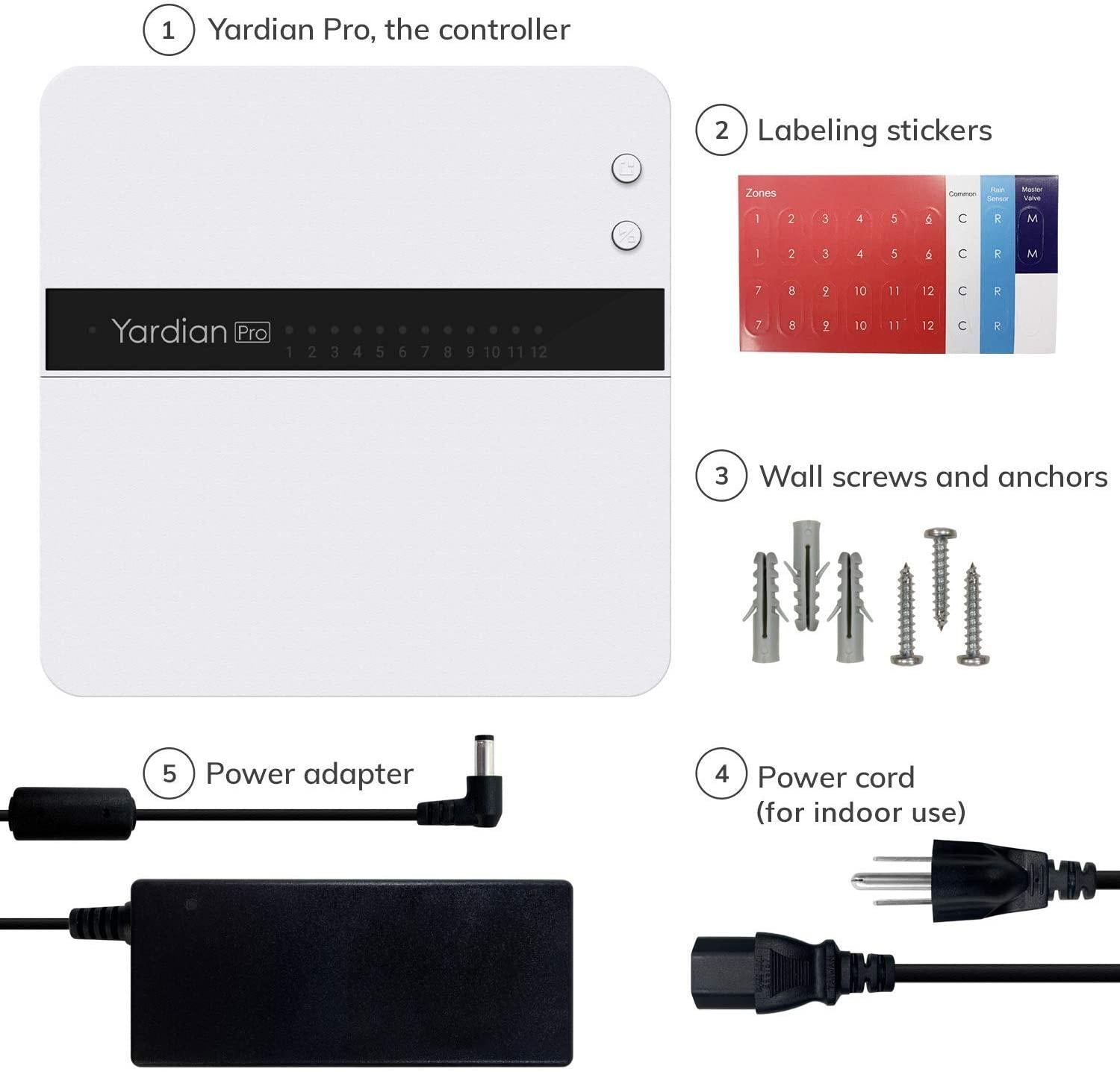 aeon matrix yardian pro smart sprinkler controller with instant button control, 8 zone, compatible with  alexa, apple homekit, google home, google assistant, ifttt
