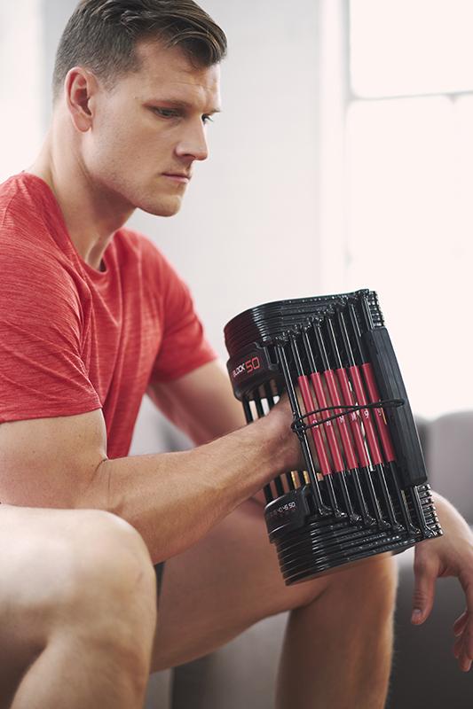 PowerBlock 50 Adjustable Dumbbell, 50 lbs, Single