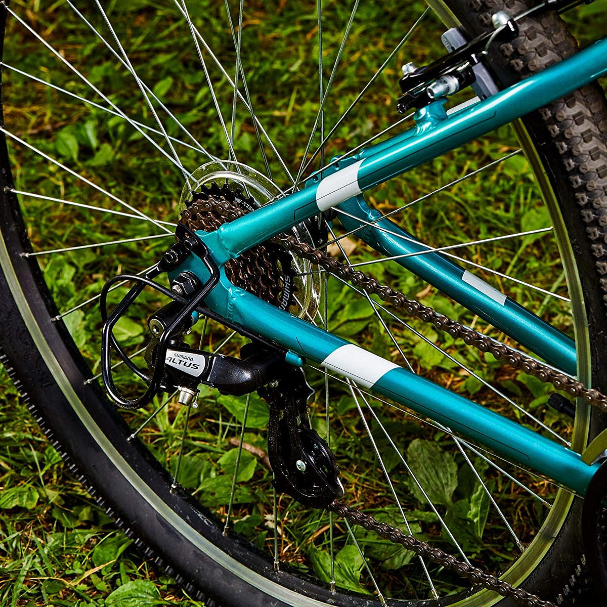 Royce Union 27.5" RMA Womens 21-Speed All-Terrain Mountain Bike, 15" Aluminum Frame, Trigger Shift, Metallic Teal