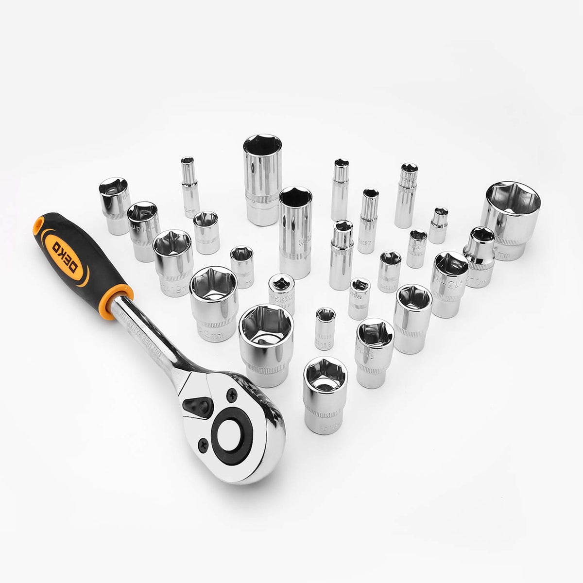 258 Piece Tool Kit with Rolling Tool Box Socket Wrench Hand Tool Set Mechanic Case Trolley Portable