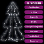 Eccomum Christmas Cone Tree 200 LEDs Indoor and Outdoor 38.6"x59.1"