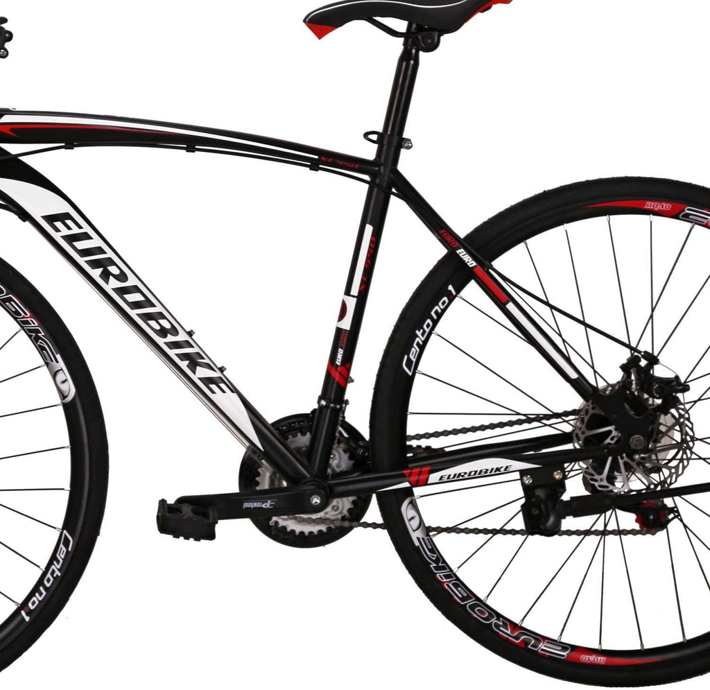 Eurobike Road Bike 700C Wheels 21 Speed Disc Brake Bicycle 49cm Cycling