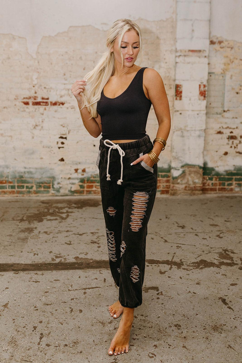 joggers - black