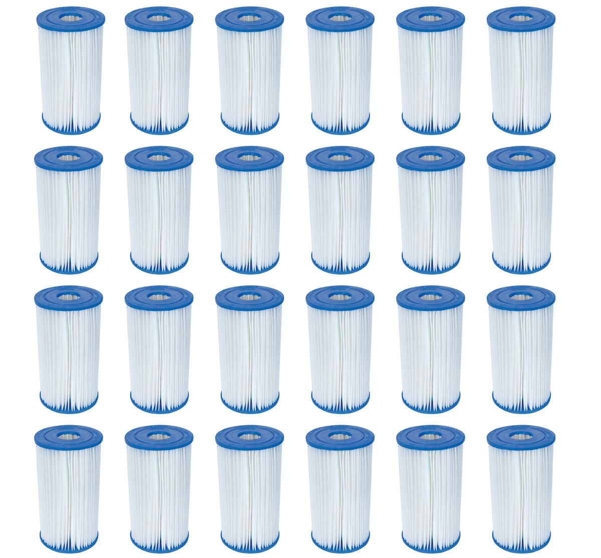 bestway pool filter pump replacement cartridge type iv / b (24-pack) | 58095