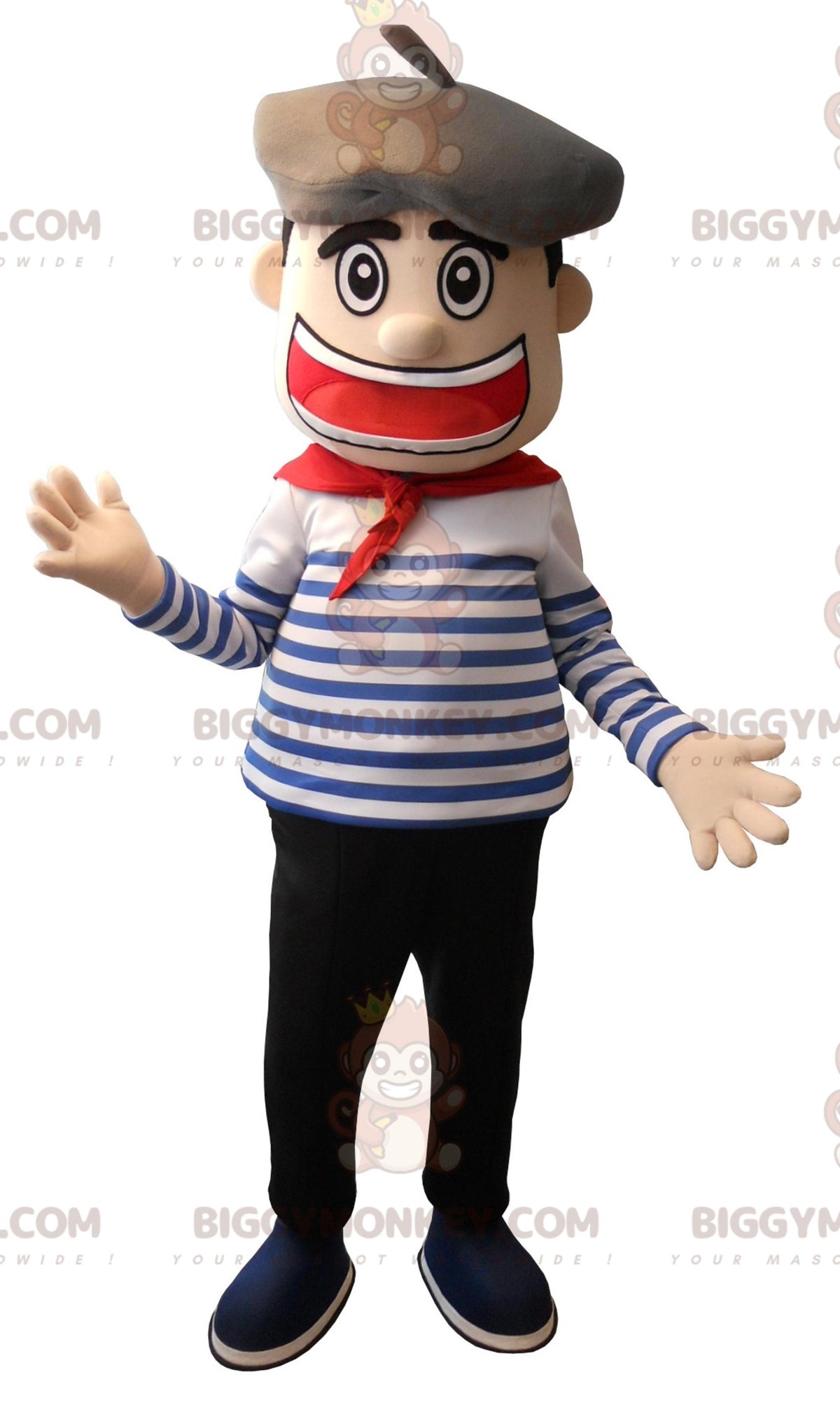 Sailor Sailor BIGGYMONKEYMascot Costume With Beret