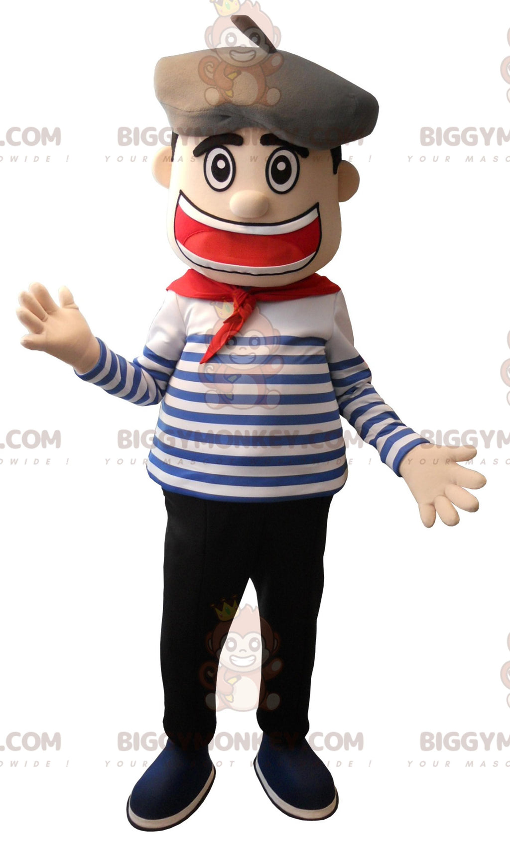 Sailor Sailor BIGGYMONKEYMascot Costume With Beret