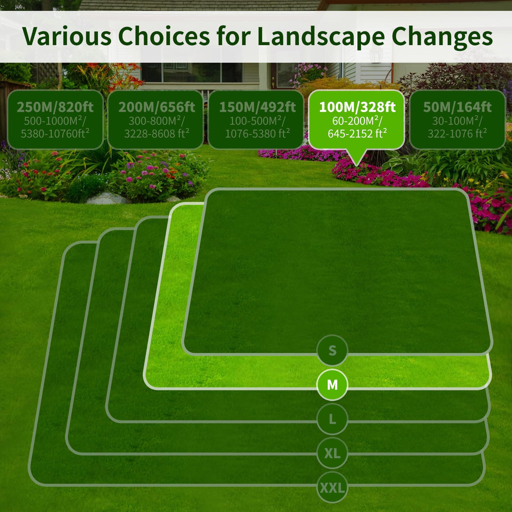 100m/328ft Universal Lawnmower Boundary Wire Contains 50x Lawn Pegs+10x Wire Connectors+9X ium Blades Robotic Lawnmower Wire Compatible with //Worx