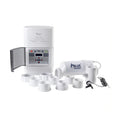 blue works chlorinator salt water pool chlorine generator system, 15,000 gallons, white