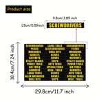 Organize Your Toolbox in Style: 36pcs/set Tool Box Label Decal Sticker Set
