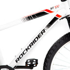 Decathlon Rockrider ST100, Mountain Bike, 24'', Kids 4'5" to 4'11", White