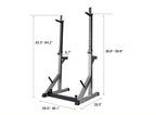 Jaxpety Barbell Rack Adjustable Squat Rack Dip Stand Dumbbell Racks for Home Gym Fitness