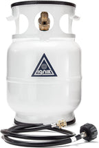 LUNX Refillable Gas Growler Propane Tank with Adapter Hose (5-Pound)