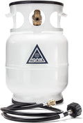 YAAN Refillable Gas Growler Propane Tank with Adapter Hose (5-Pound)