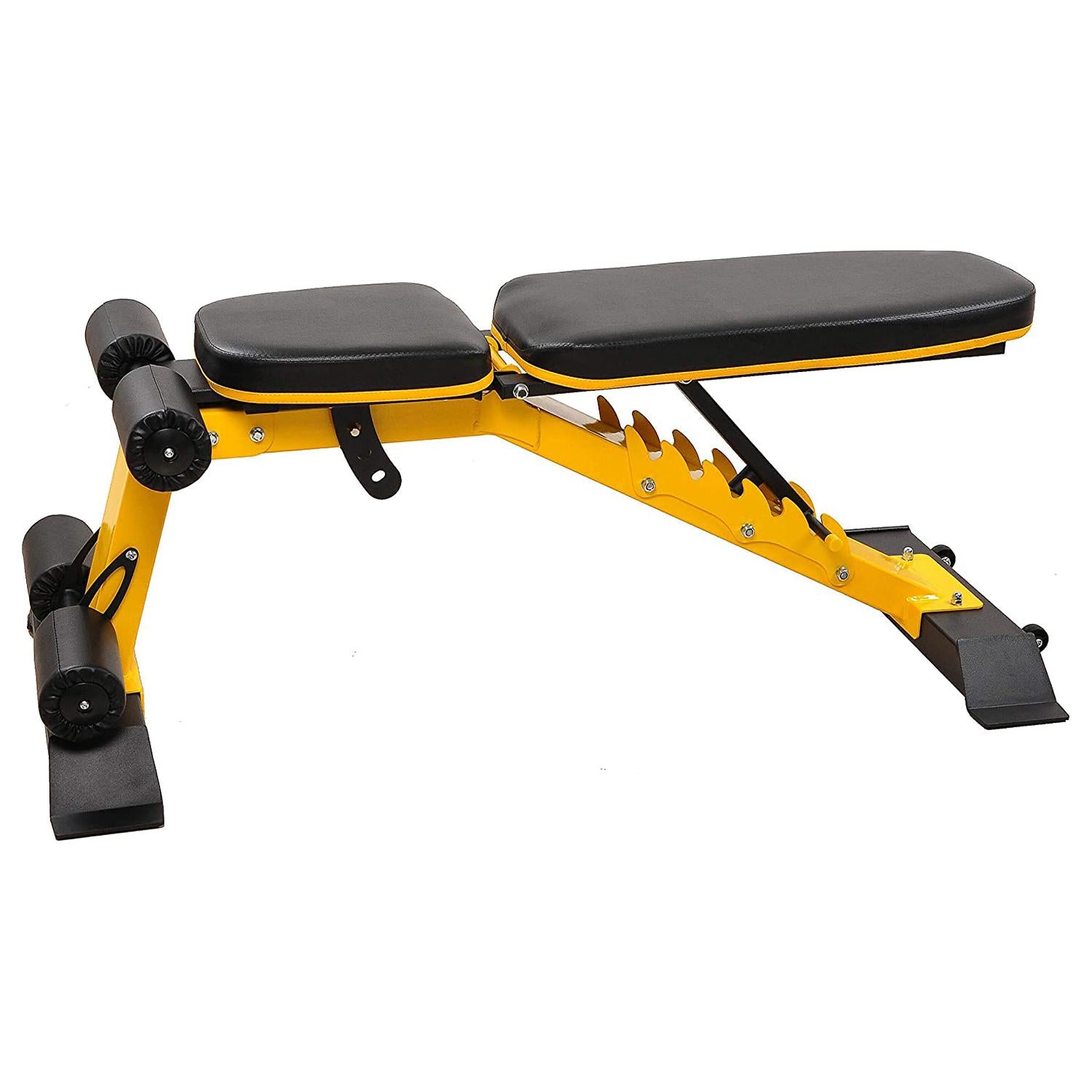 HulkFit Adjustable Utility Weight Bench for Incline, Decline, and Flat Exercise