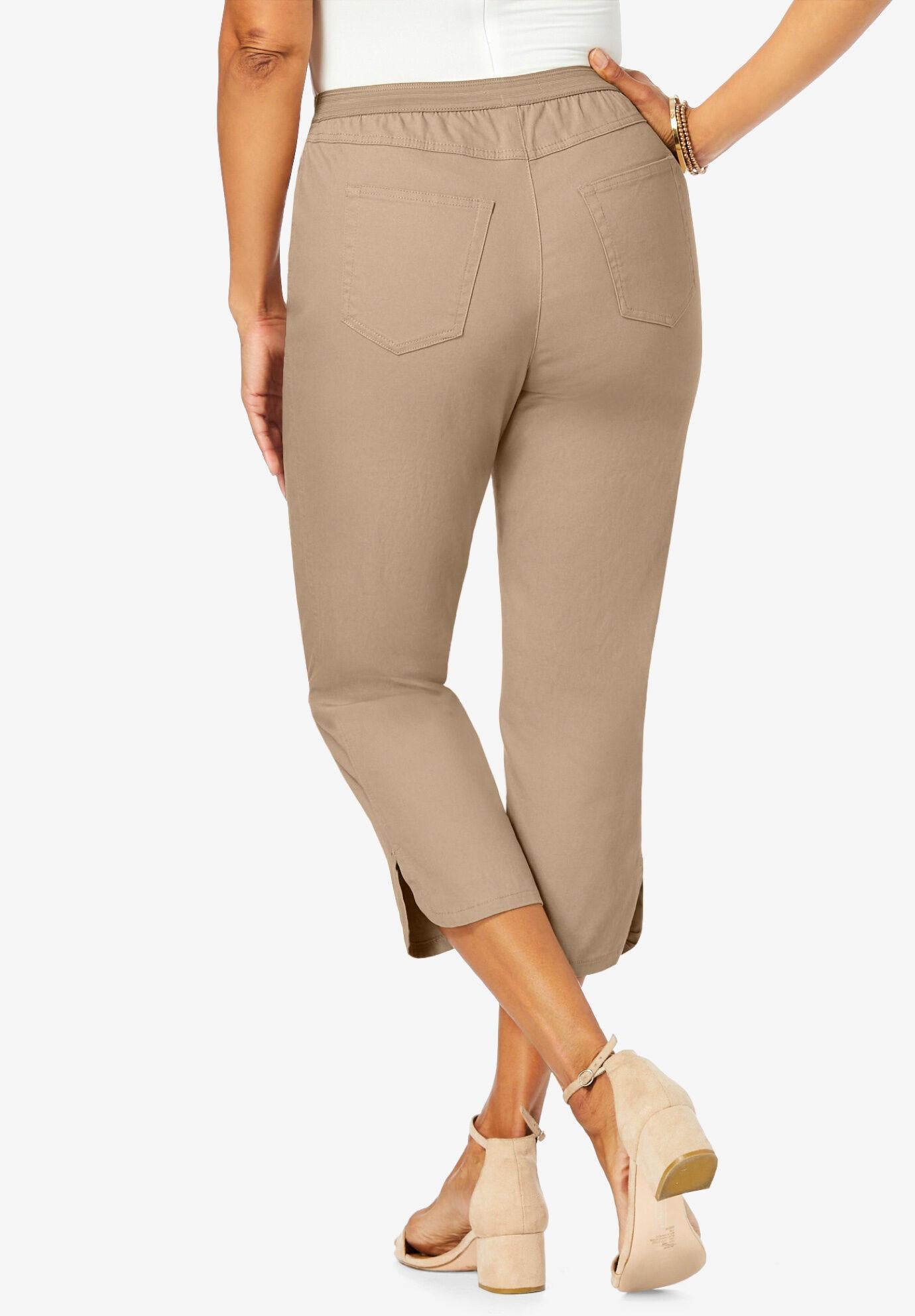 curved hem crop jeggings