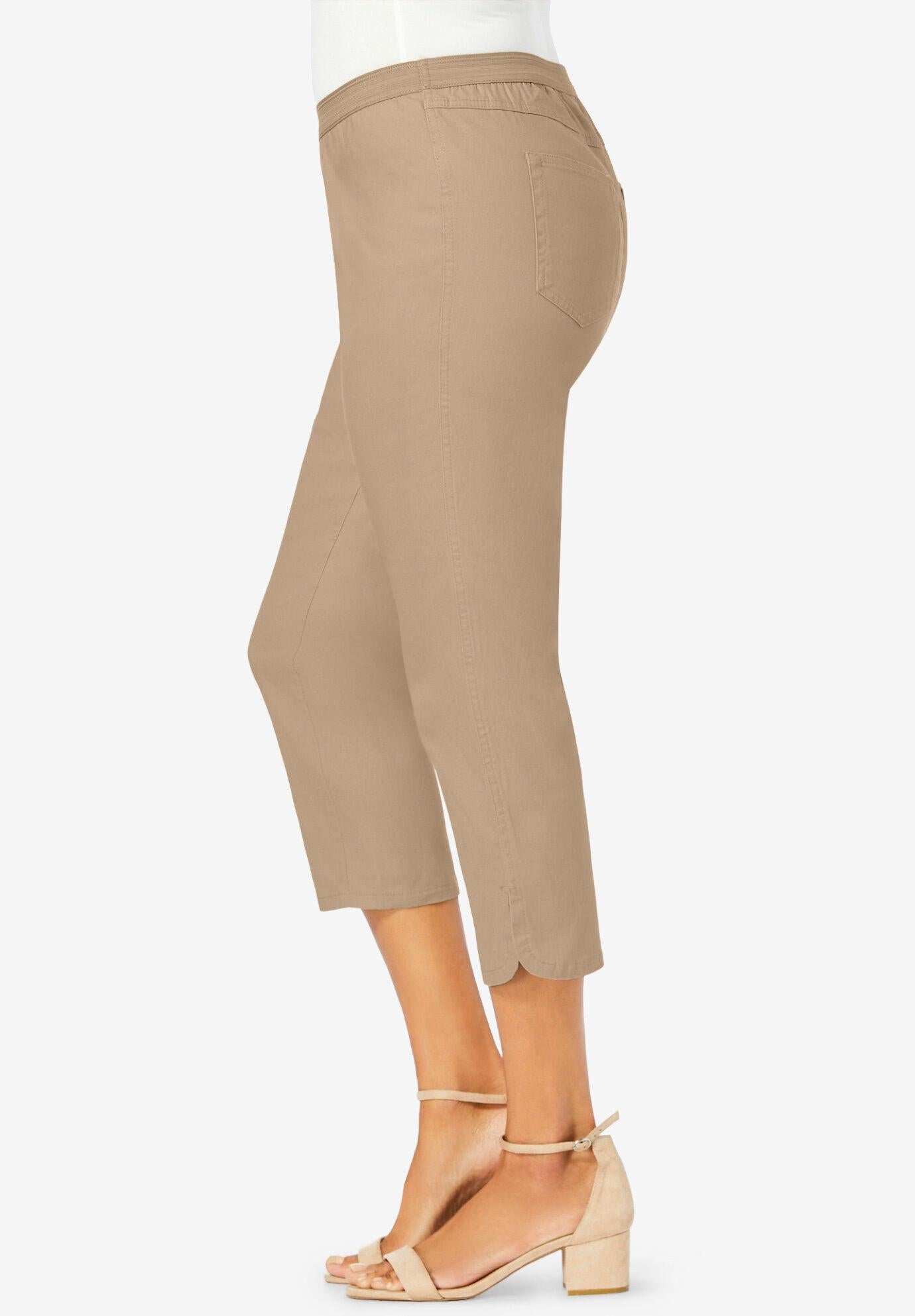 curved hem crop jeggings