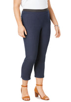 curved hem crop jeggings