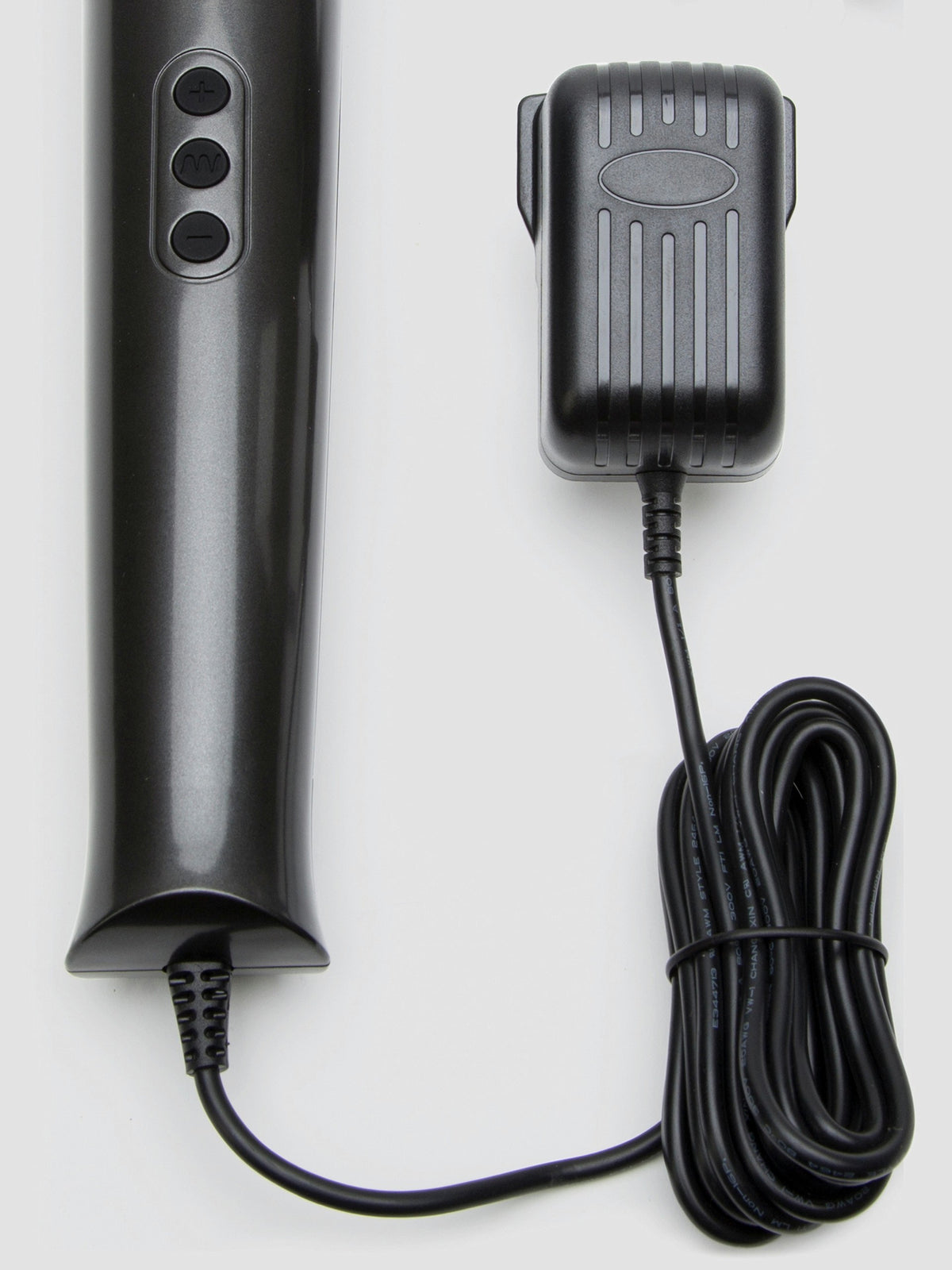 Lovehoney Deluxe Extra Powerful Plug In Massage Wand Vibrator, Black | Black