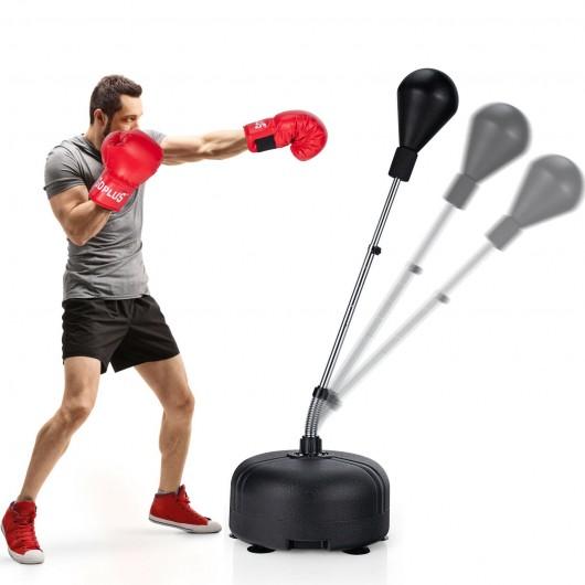 Freestanding Punching Bag with Stand Boxing Gloves for Adult Kids Adjustable