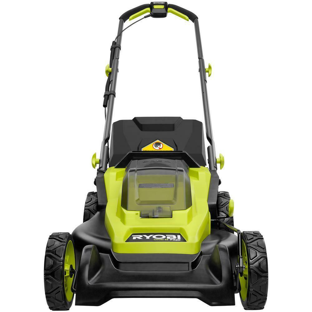 RYOBI Push Lawn Mower 16-Inch Cordless ONE+ HP (2) 4.0 Ah Batteries (1) Charger