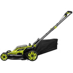 RYOBI Push Lawn Mower 16-Inch Cordless ONE+ HP (2) 4.0 Ah Batteries (1) Charger