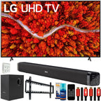 lg 86" ai thinq 4k uhd smart tv 2021 w/ deco gear home theater bundle