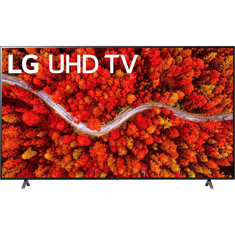lg 86" ai thinq 4k uhd smart tv 2021 w/ deco gear home theater bundle