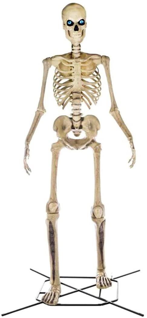 home accents 12 ft. giant-sized skeleton with lifeeyes