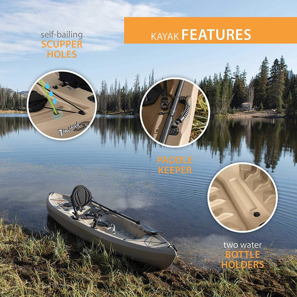 Lifetime 90806 Tamarack Angler 100 Fishing Kayak - 2 Pack (Paddles Included) NO250071