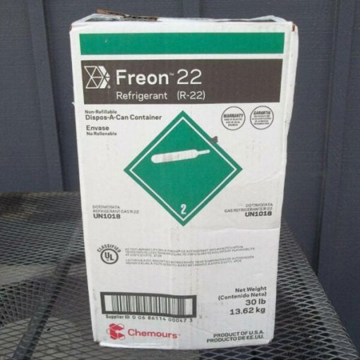 R-22 Refrigerant 30lbs. New In Box / Sealed R22 30 Lb NO250081