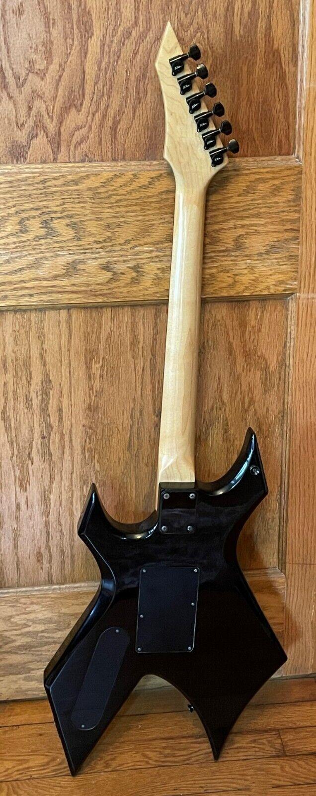 1994 bc rich nj warlock electric guitar speed loaders whammy bar fitted case