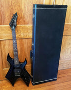1994 bc rich nj warlock electric guitar speed loaders whammy bar fitted case