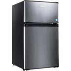 mini fridge with freezer, 3.1 cu.ft small refrigerator, compact refrigerator with led light