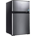 mini fridge with freezer, 3.1 cu.ft small refrigerator, compact refrigerator with led light