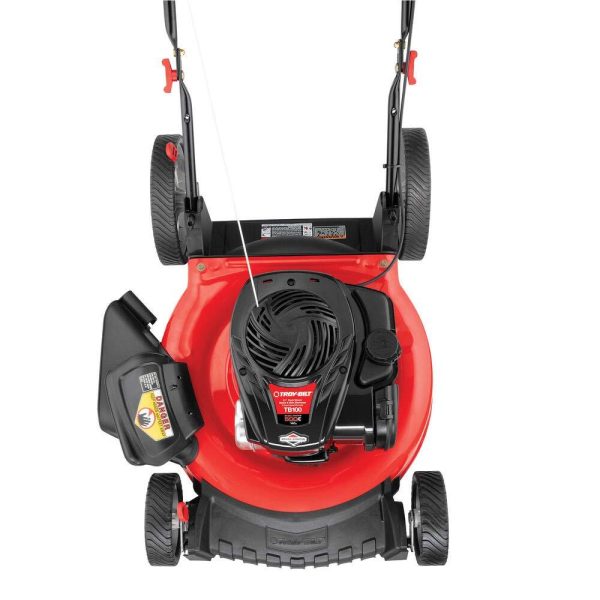 troy-bilt tb100 walk behind push mower with briggs and straton engine