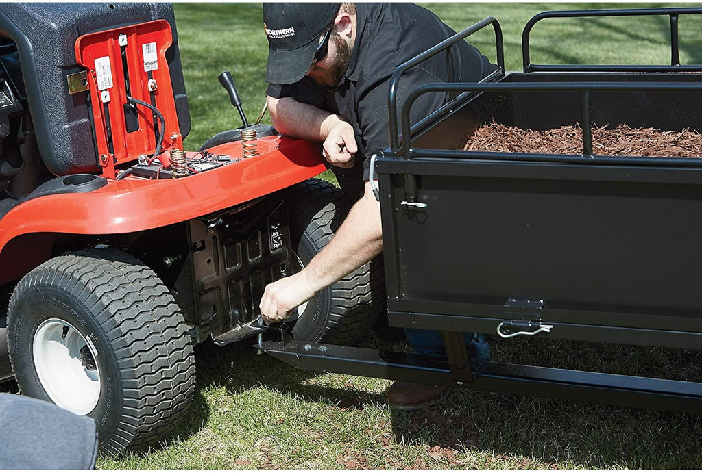 strongway steel atv trailer - 1200-lb. capacity, 17 cu. ft.