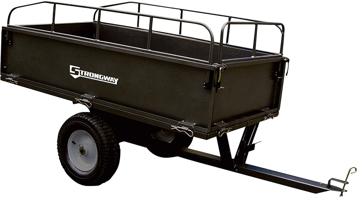 Strongway Steel ATV Trailer - 1200-Lb. Capacity, 17 Cu. Ft. NO250090