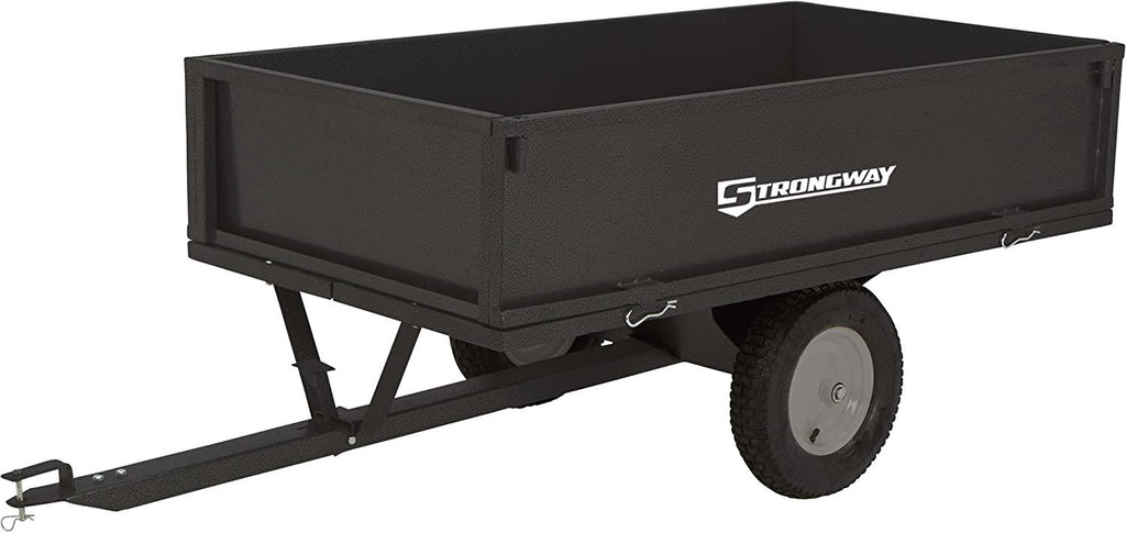 strongway steel atv trailer - 1200-lb. capacity, 17 cu. ft.