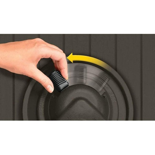 suncast 125' aquawinder auto rewind water powered yard hose reel, java (2 pack)