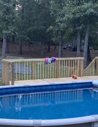 4' x 8' above ground pool deck kit