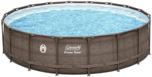 Coleman 18′ x 48″ Power Steel Frame Above-Ground Swimming Pool Set NO250116