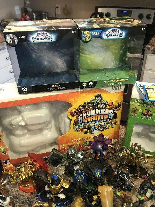 skylanders set. over 150 individual characters. will consider offers!