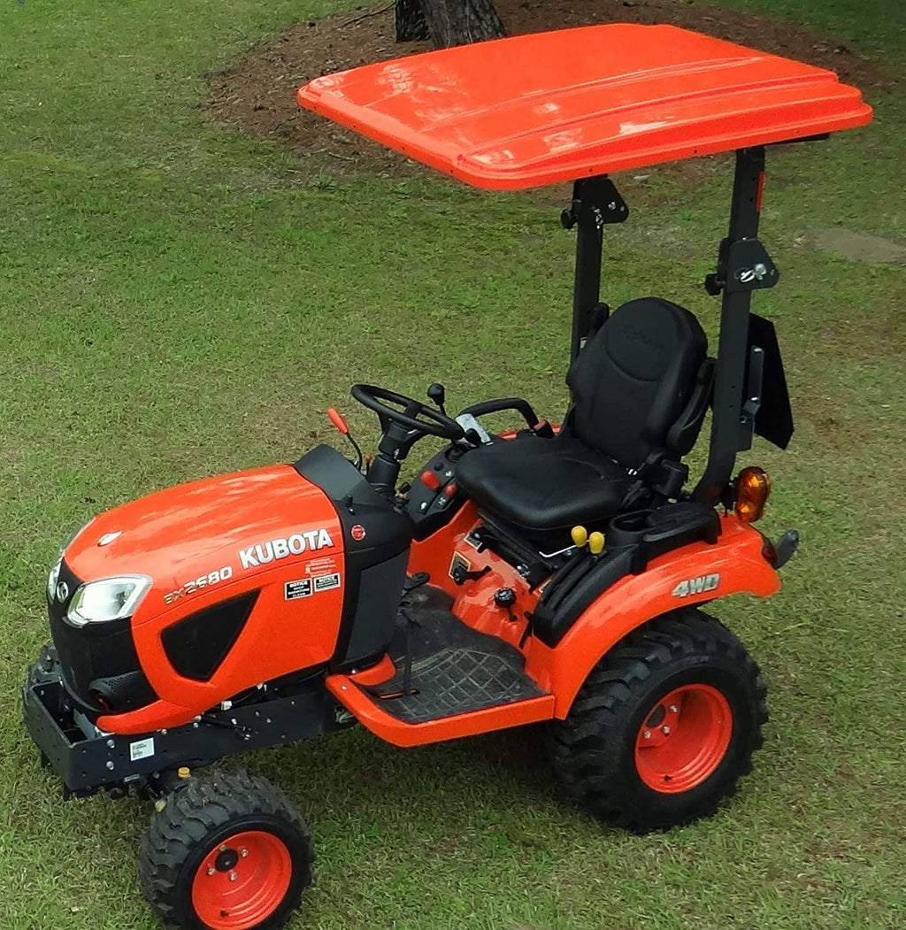 orange canopy for kubota tractor (45" x 50") made in usa