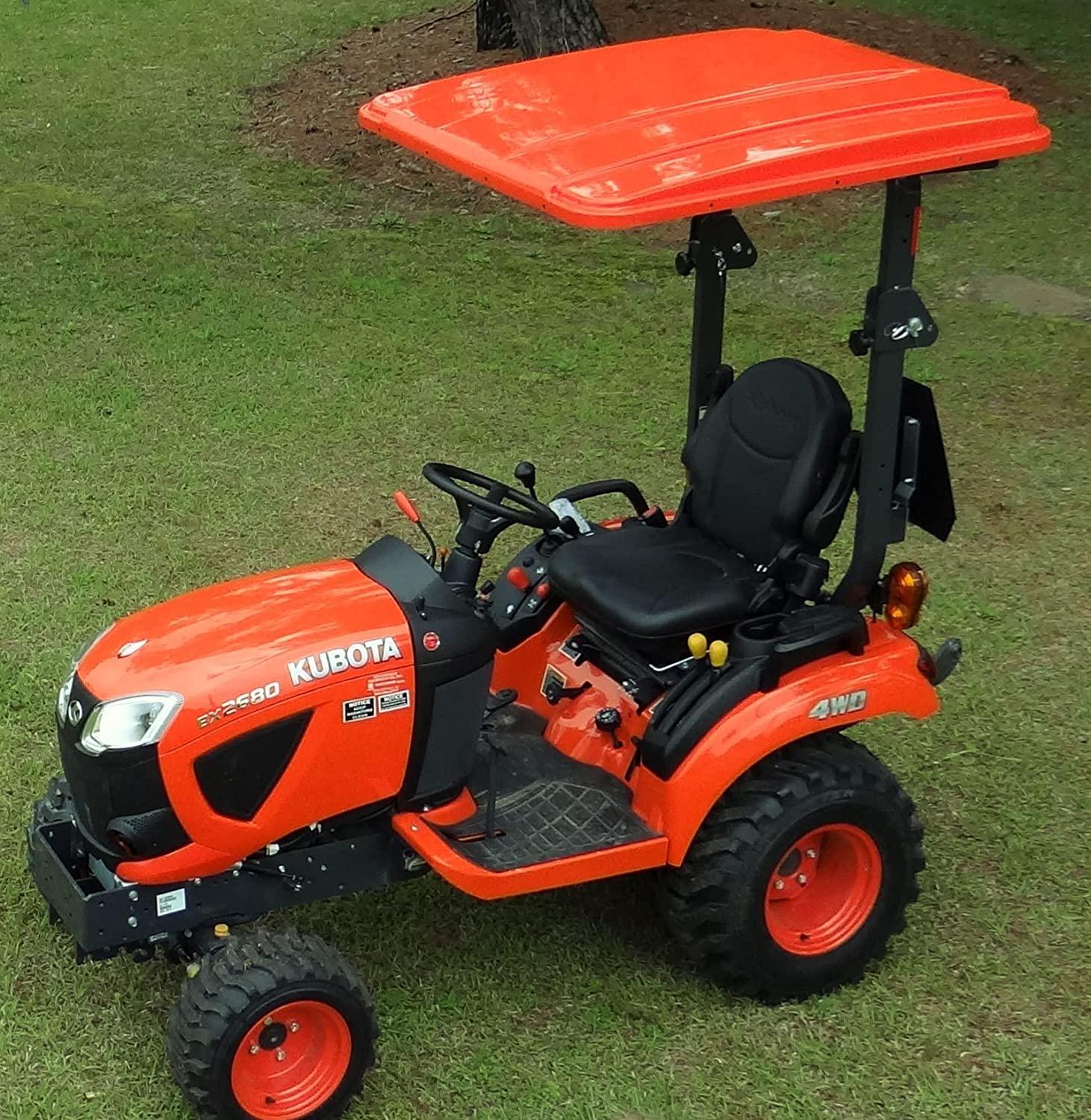 orange canopy for kubota tractor (45" x 50") made in usa