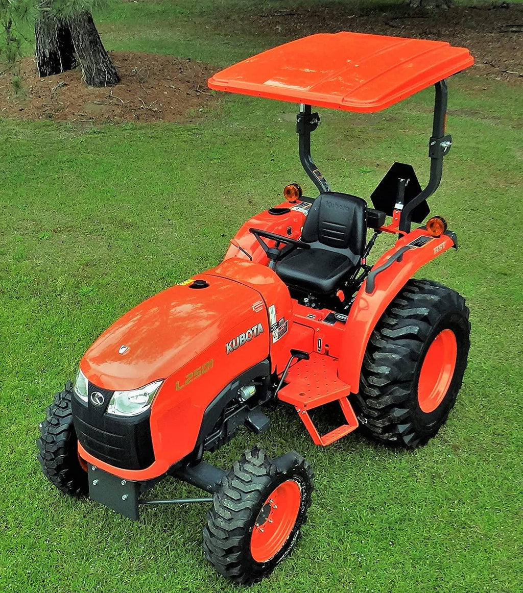orange canopy for kubota tractor (45" x 50") made in usa