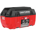 craftsman v60 battery, 5.0 ah lithium ion (cmcb6050)