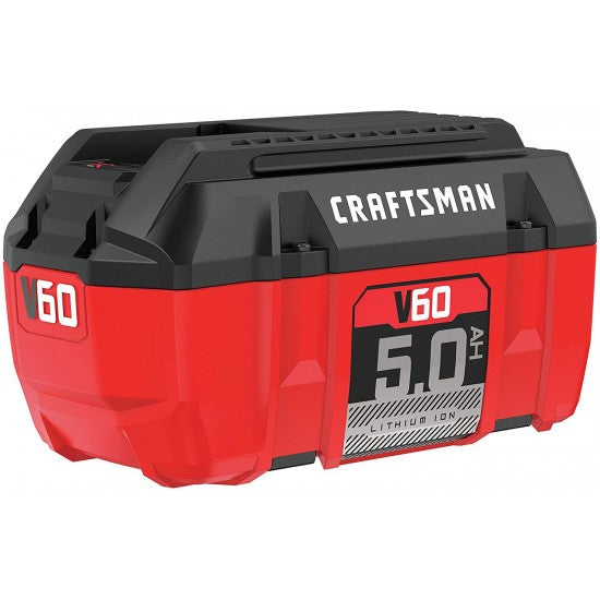 craftsman v60 battery, 5.0 ah lithium ion (cmcb6050)