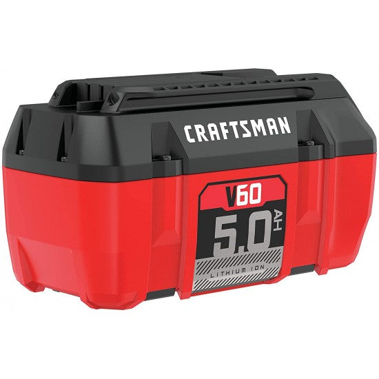 craftsman v60 battery, 5.0 ah lithium ion (cmcb6050)