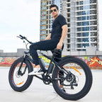 Speedrid Electric Bike 48V 500W Fat Tire Electric Bike Snow Bike 26" 4.0, 48V 10Ah Removable Battery and Professional 7 Speed NO250140