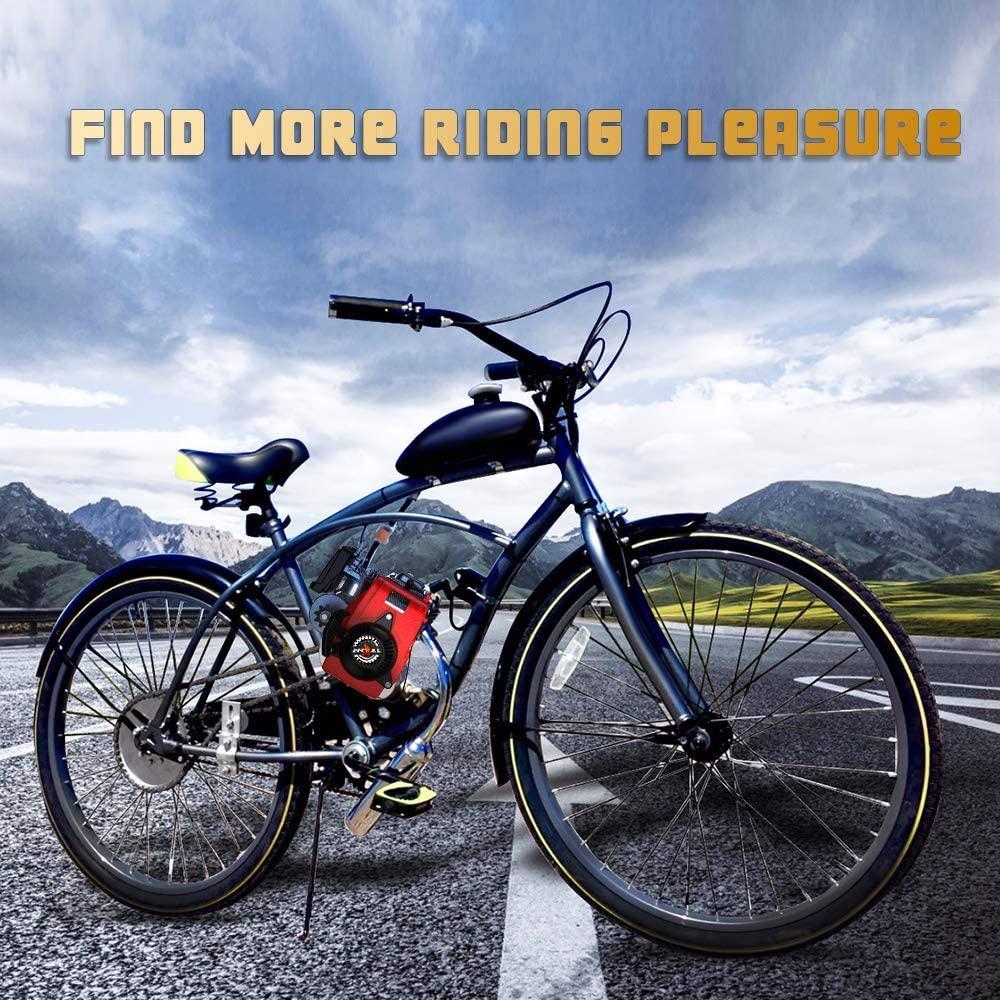 Anbull 49CC 4 Stroke Gas Petrol Motorized Bike Bicycle Engine Motor Kit for 28” V Frame Bike and 26” ATV NO250145